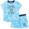 Harry Potter Gryffindor Hufflepuff Ravenclaw Slytherin Girls Pajama Shirt and Shorts Sleep Set Little Kid to Big Kid