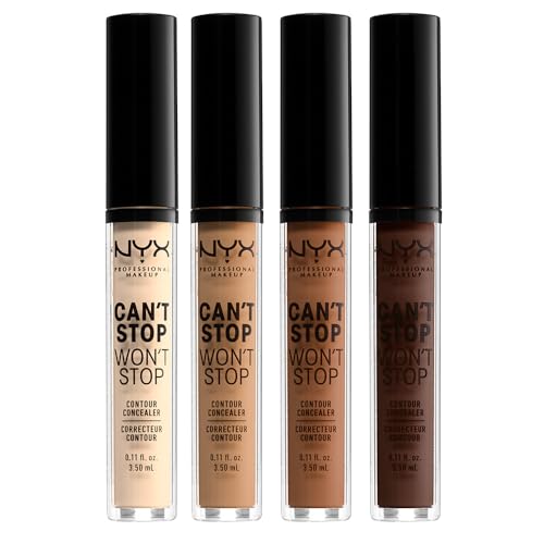 NYX Professional Makeup Can't Stop Won't Stop Contour Concealer - Full Coverage, Matte Finish, 24H Pale
