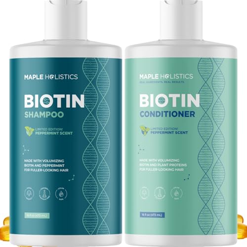 Volumizing Biotin Shampoo & Conditioner Set for Thinning Hair