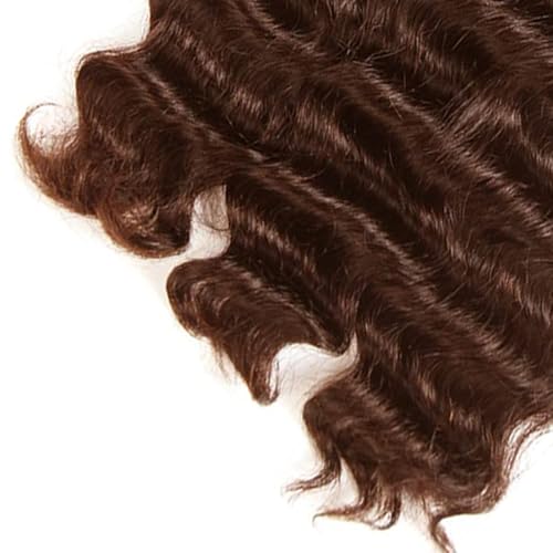 #4 Brown Deep Wave Hair Bundles - 30 Inch Brazilian Virgin Human Hair - FuivJuix, 3 Pack