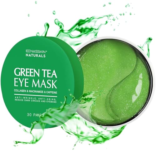 Enaskin Naturals Under Eye Patches Kit - 120 Pcs Retinol & Green Tea for Dark Circles, Puffiness & Wrinkles, Skin Care Set
