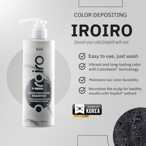 iroiro Black Color Depositing Shampoo | Vibrant Tint