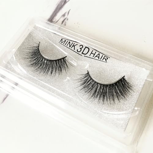 False Eyelashes Cat Eye-Lashes 5D Mink Lashes,Spiky Wispy Natural Long Faux Mink Lashes Strips Soft & Reusable Makeup Professional Fake Eyelashes