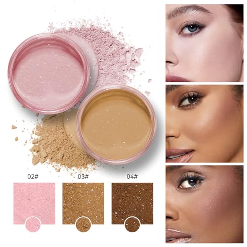 Loose Face Powder Glitter Setting Powder Matte Finish