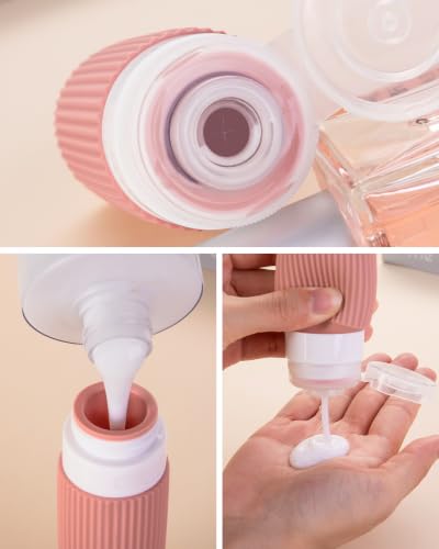 TSA-Approved Travel Toiletries Bottles & Jars 8-Pack