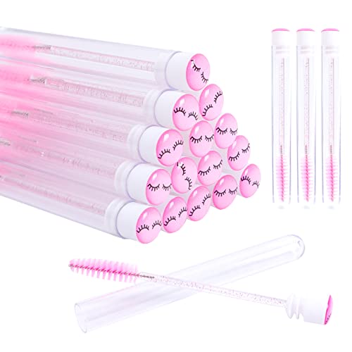 Colorful Lash Pattern Disposable Mascara Brushes - 60 Pcs