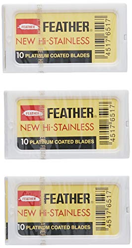 Feather Double Edge Safety Razor Blades 30 Count
