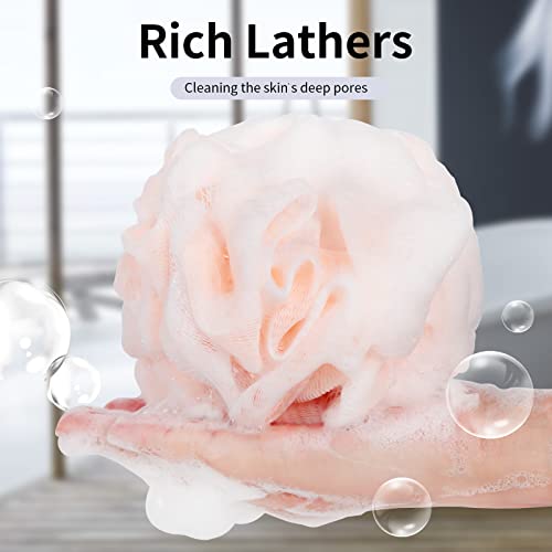 Bath Loofah Sponge 4-Pack - Exfoliating Body Scrubber