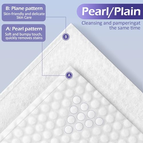 Disposable Face Towel 200 Count, Face Towels, Soft Cotton Dry Wipes Facial Cloths Towelettes for Washing and Drying, Facial Tissue for Cleansing, Skincare and Makeup Remover