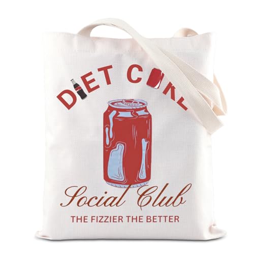 FOTAP Fizzy Drink Social Club Tote - Bachelorette Summer Trip Handbag, Red C