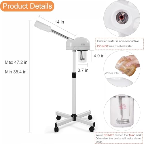 Professional Facial Steamer with Hot Mist & Aromatherapy