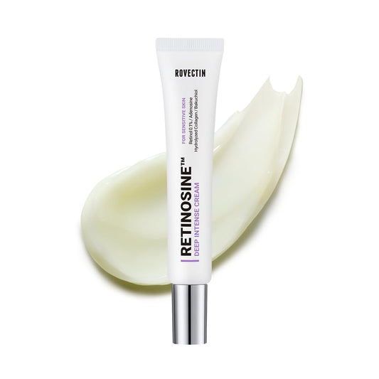 ROVECTIN Retinosine Deep Intense Cream - Retniol 0.15%, Adenosine, Hydrolyzed Collagen, Bakuchiol | For sensitive skin, Korean Skin Care - (1.01 fl.oz, 30ml)