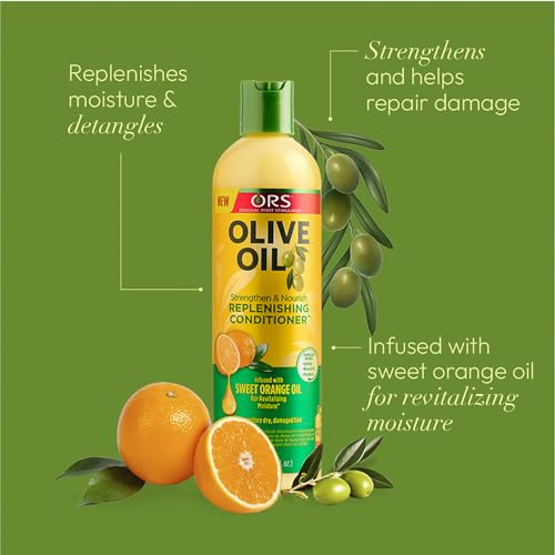ORS Olive Oil Hold & Shine Wrap Set Mousse - Frizz Control and Shine Glossing Hair Polisher - Nourishing Sheen Spray Infused with Coconut - Bundle