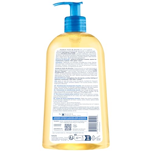 Bioderma Atoderm Shower Oil 16.9 Fl Oz Nourishing Body & Face Cleanser for Sensitive Skin