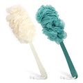 2-Pack Back Scrubber with Long Handle - Loofah Exfoliating Brush