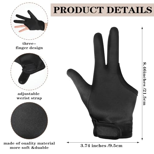 Heat Resistant Gloves for Hair Styling - 3 Finger, 4 Pack