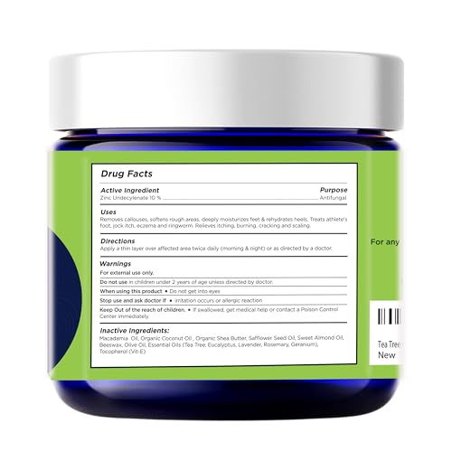 Antifungal Cream - For Itchy Feet and Skin Fungus Relief - Extra Strength Treatment for Athlete¡¯s Foot, Ringworm, and Jock Itch. Moisturizer for Dry Cracked Feet infused with Tea Tree Oil Made in USA