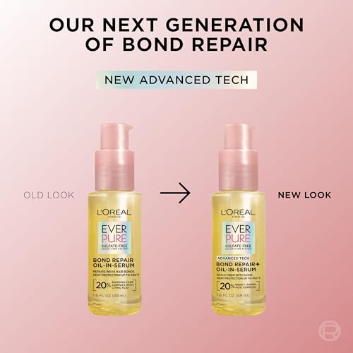 L'Oreal Paris Bond Repair+ Hair Oil-in-Serum | Heat Protectant & Shine Treatment