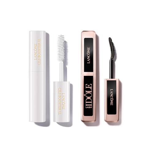 Lanc?me Cils Booster XL Mascara Primer & Lash Id?le Black Mascara Duo - Lash-Lifting & Priming Travel Size Makeup Set - For Lifted, Lengthened & Voluminous Lashes