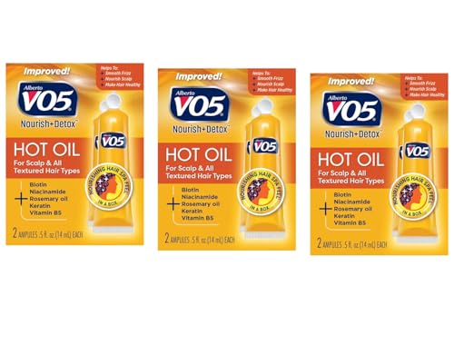 VO5 Hot Oil Hair Therapy Treatment, Vitamin & Protein Rich (3 Pack)
