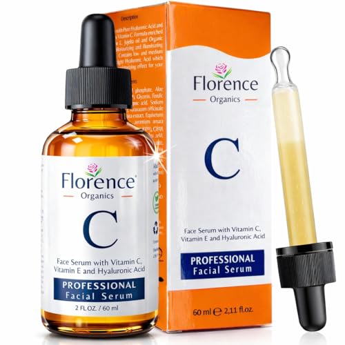 Vitamin C Serum For Face ? Anti Aging Face Serum with Vitamin C, Hyaluronic Acid, Vitamin E. Brightening Formula. Improve Appearance of Dark Spots, Tone, Fine Lines & Wrinkles, Glowing Skin 2 Fl Oz
