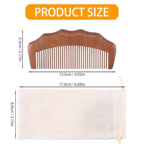 Wooden Labor Comb for Women, Labor and Delivery Essentials for Pregnant Women, Natural Birthing Comb Baby Shower Gifts with Cloth Bag