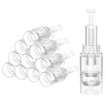 10pcs 12-Pin 0.25mm Microneedling Pen Cartridges