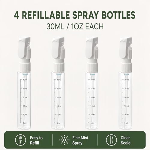 Skylix 4 in 1 Travel Dispenser Bottle - Leak Proof