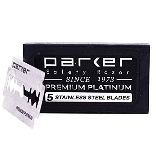 Parker 97R Traditional Double Edge Safety Razor & 5 Parker Premium Razor Blades