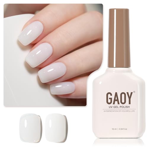 GAOY Jelly Gel Nail Polish 16ml Sheer Translucent UV Cure for Nail Art DIY