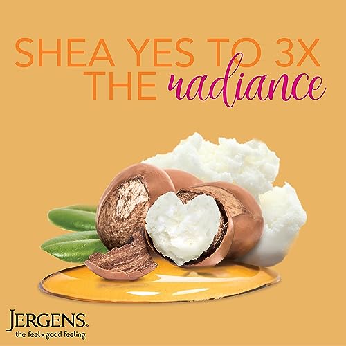 Jergens, Hand and Body Lotion, Shea Butter Deep Conditioning Moisturizer, 3X More Radiant Skin, with Pure Shea Butter, Dermatologist Tested, 3 Oz, Pack of 8