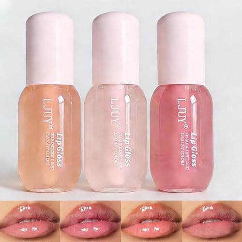 Dulele Hydrating Lip Gloss Oil Set - 3PC Tinted Lip Balm