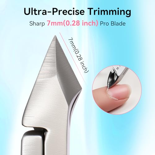 Makartt Pink Cuticle Nipper and Pusher Set - Stainless Steel Manicure Kit