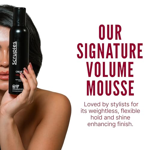 Scruples Creme Parfait Volumizing Mousse - Alcohol-Free Styling Foam, Pack of 2