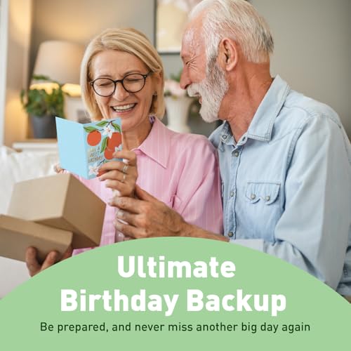Bright Happy Birthday Cards Set with Envelopes - 50 Assorted Designs Bulk Pack