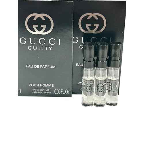Gucci Guilty Sample Perfume MEN Guilty Guilty PARFUM Spray Pour Homme Size 1.5 ML / 0.05 (set of 3)