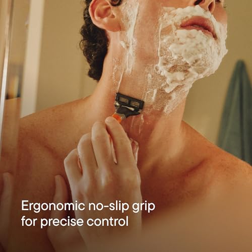 Harry's Charcoal Shaving Kit for Men - Razor Handle, 3 Refills & Gel
