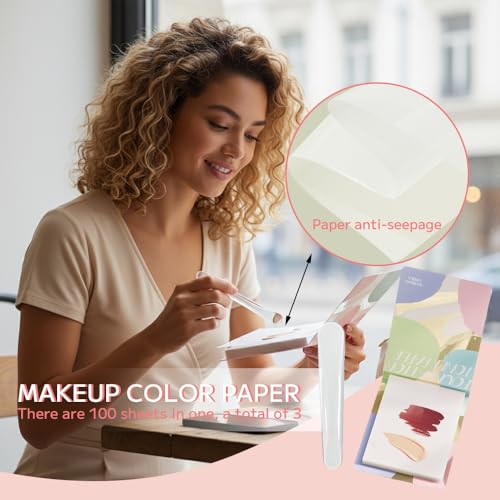 Disposable Makeup Mixing Palette - 3 Sets with 300 Sheets