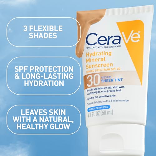 CeraVe Tinted Mineral Sunscreen SPF 30 with Sheer Tint