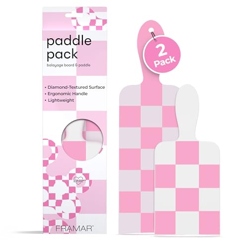 FRAMAR Balayage Board and Paddle Set - 2 Pack Hair Highlights Kit