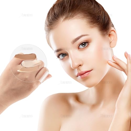 3-Pack Acrylic Makeup Mixing Palettes - 3.15" Round Blending Trays