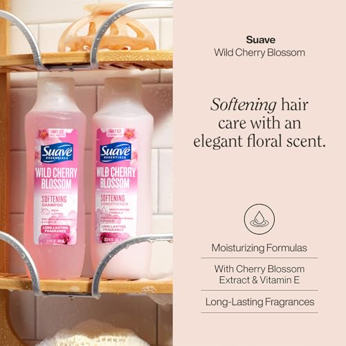 Suave Wild Cherry Blossom Shampoo & Conditioner Set 22.5oz