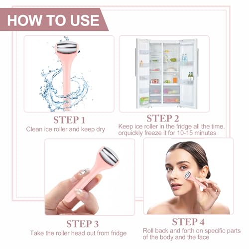 MAANGE Mini Ice Roller for Eyes & Face - Stainless Steel Massager