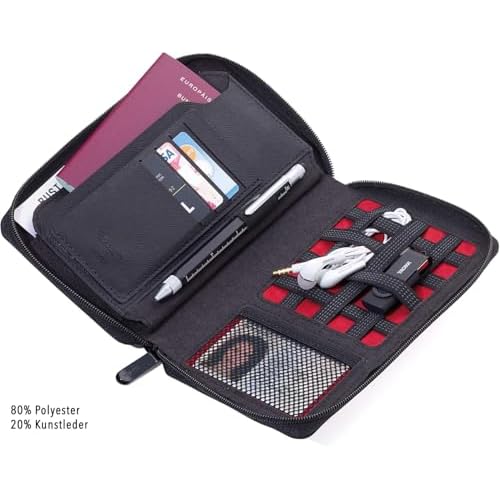 TROIKA CARGOSAFE ? TRV90/DG ? Travel case + zipper ? fraud prevention (RFID chips) ? 4 card compartments, 2 compartments for passports, boarding tickets ? mesh pocket, pen loop ?TROIKA-original