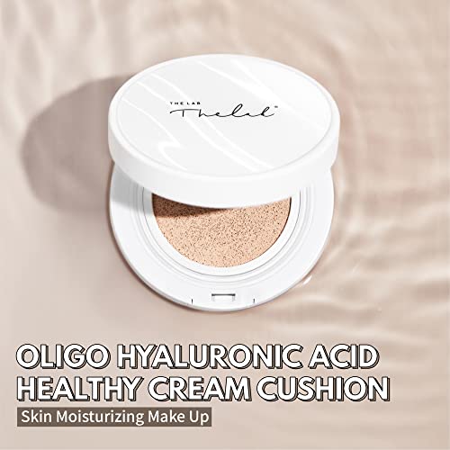 BLANC DOUX Oligo Hyaluronic Acid Healthy Cream Cushion (01 Ivory), Sleek, Portable, and Functional Makeup to Protect and Keep Your Skin Moisturized