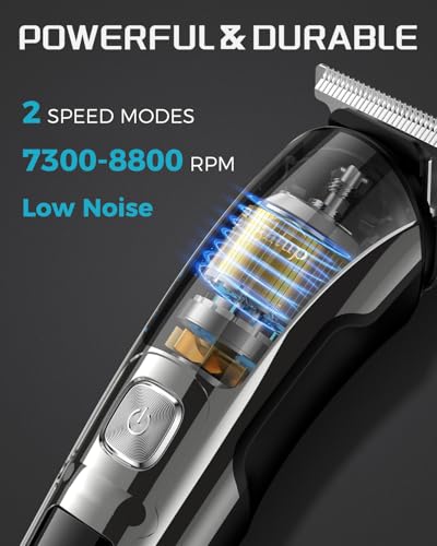 Brightup Beard Trimmer for Men - 6-in-1 Cordless Electric Razor