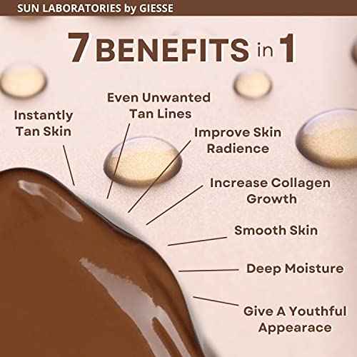 Sun Laboratories Self-Tanning Ultra Dark Sunless Tanning Lotion and Mitt for a Golden Glow - Dark - 2 Pack 8 fl oz Bottles + Mitt
