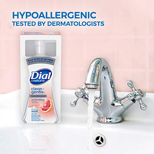 Dial Complete Antibacterial Foaming Hand Wash - Grapefruit Scent, 7.5 Fl Oz, Pack of 8