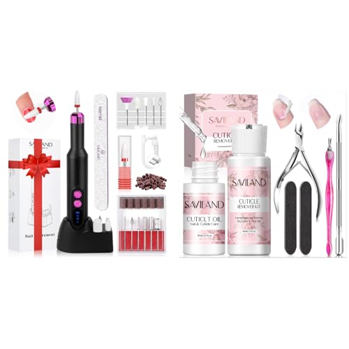 Nail Drill&Cuticle Remover and Cuticle Oil Kit Set