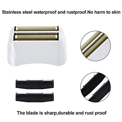 2 Pack Pro Shaver Replacement Foil and Cutters compatible with"andis #17150 shaver foil replacement" Golden